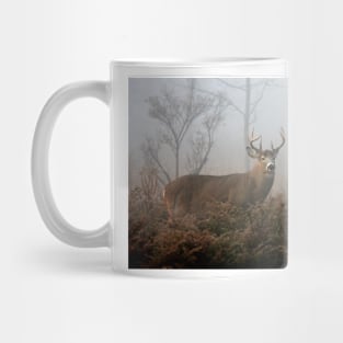 Buck in fog - White-tailed Deer Mug